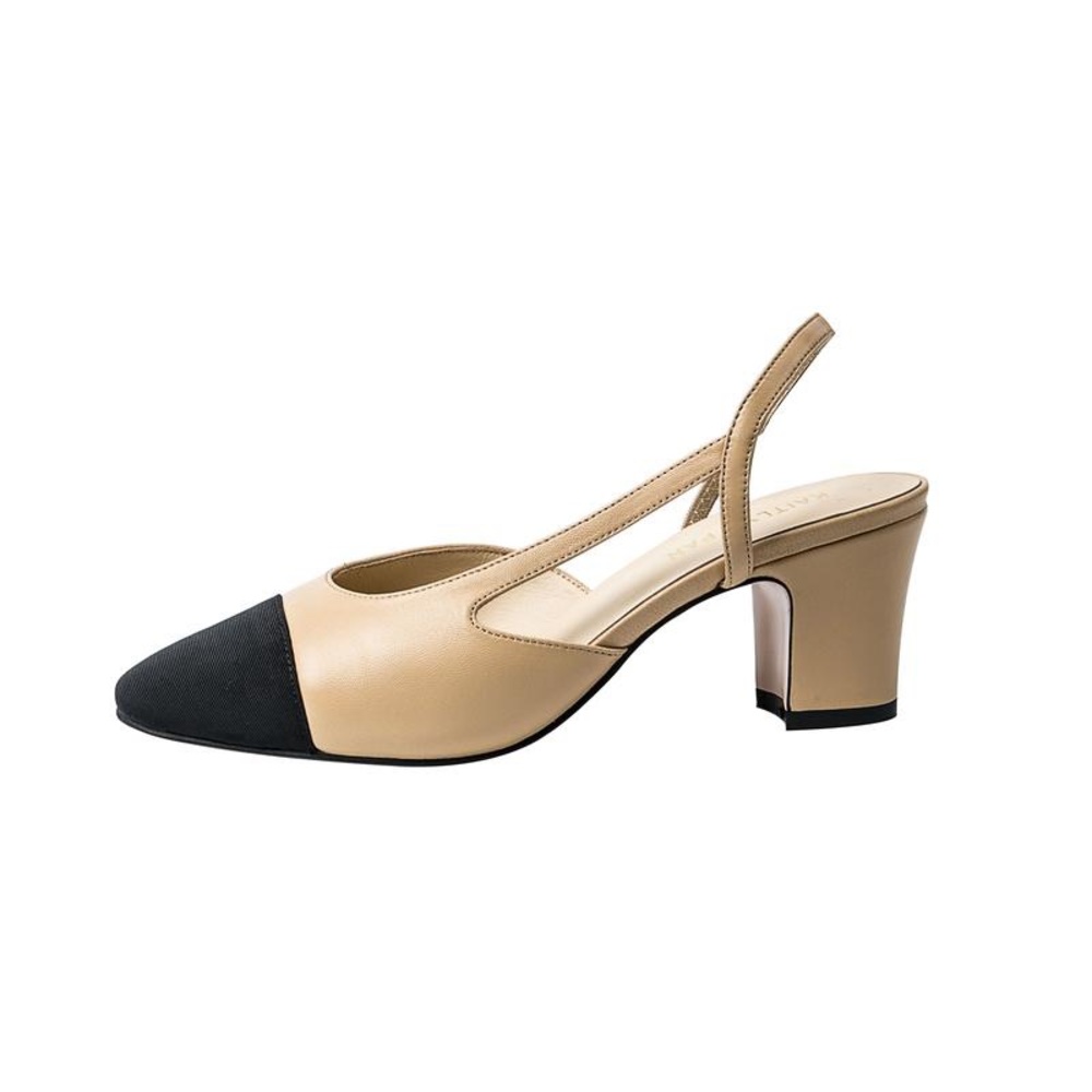 Two Tone Slingback Heels